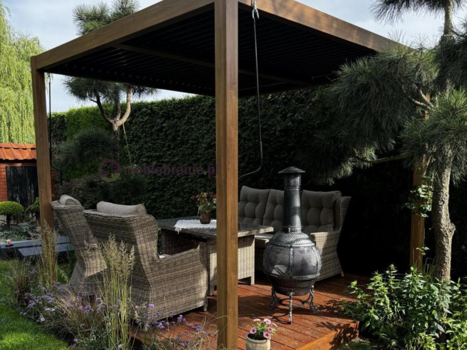 Zdjęcie: Pergola Lufel 3x3 Woodlook